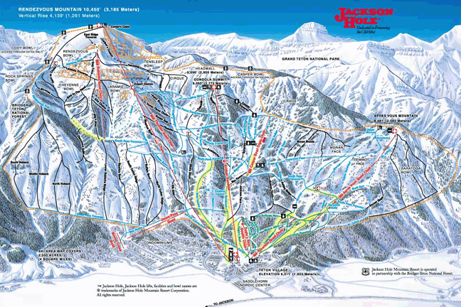 Jackson Hole  
Trail Map